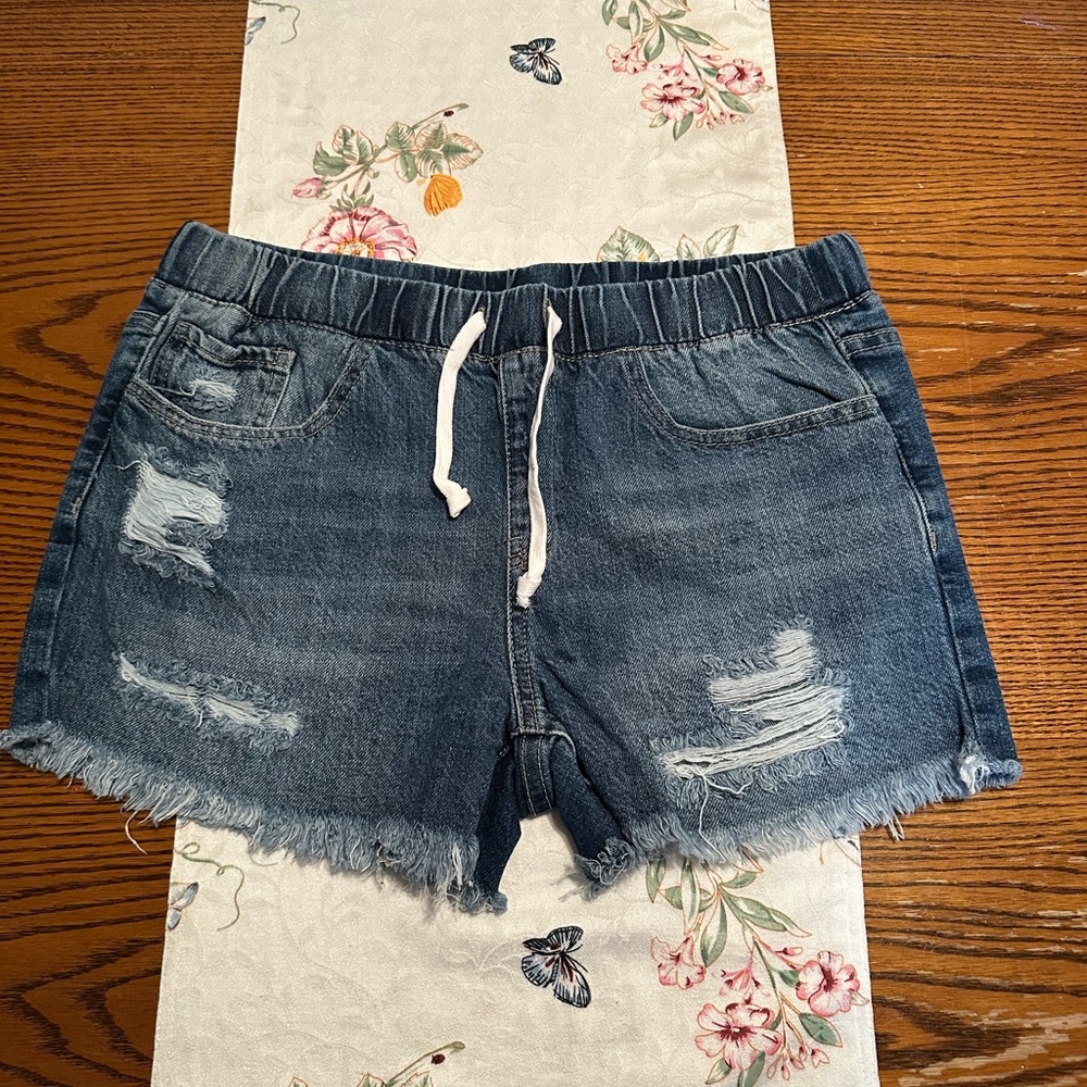 YMI Distressed Blue Jean Shorts